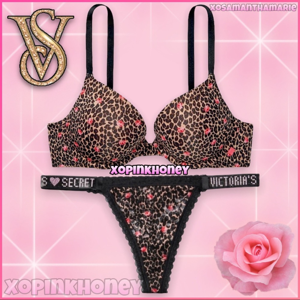 VS Leopard Bra & Panty Set 🌹